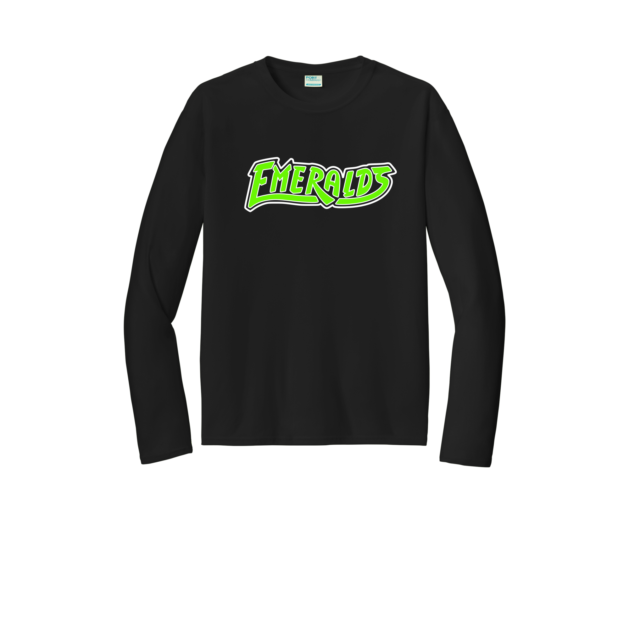 Emeralds Performance Long Sleeve Shirt - Logo