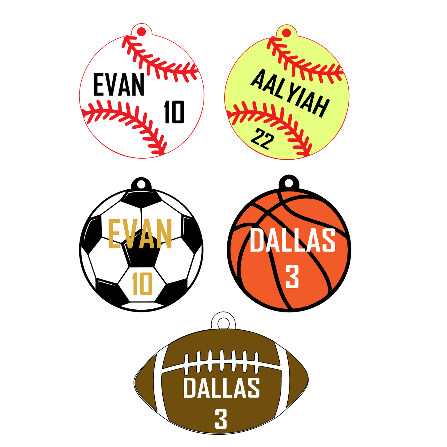 Sports Bag Tag *customizable*