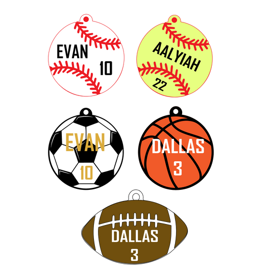 Sports Bag Tag *customizable*