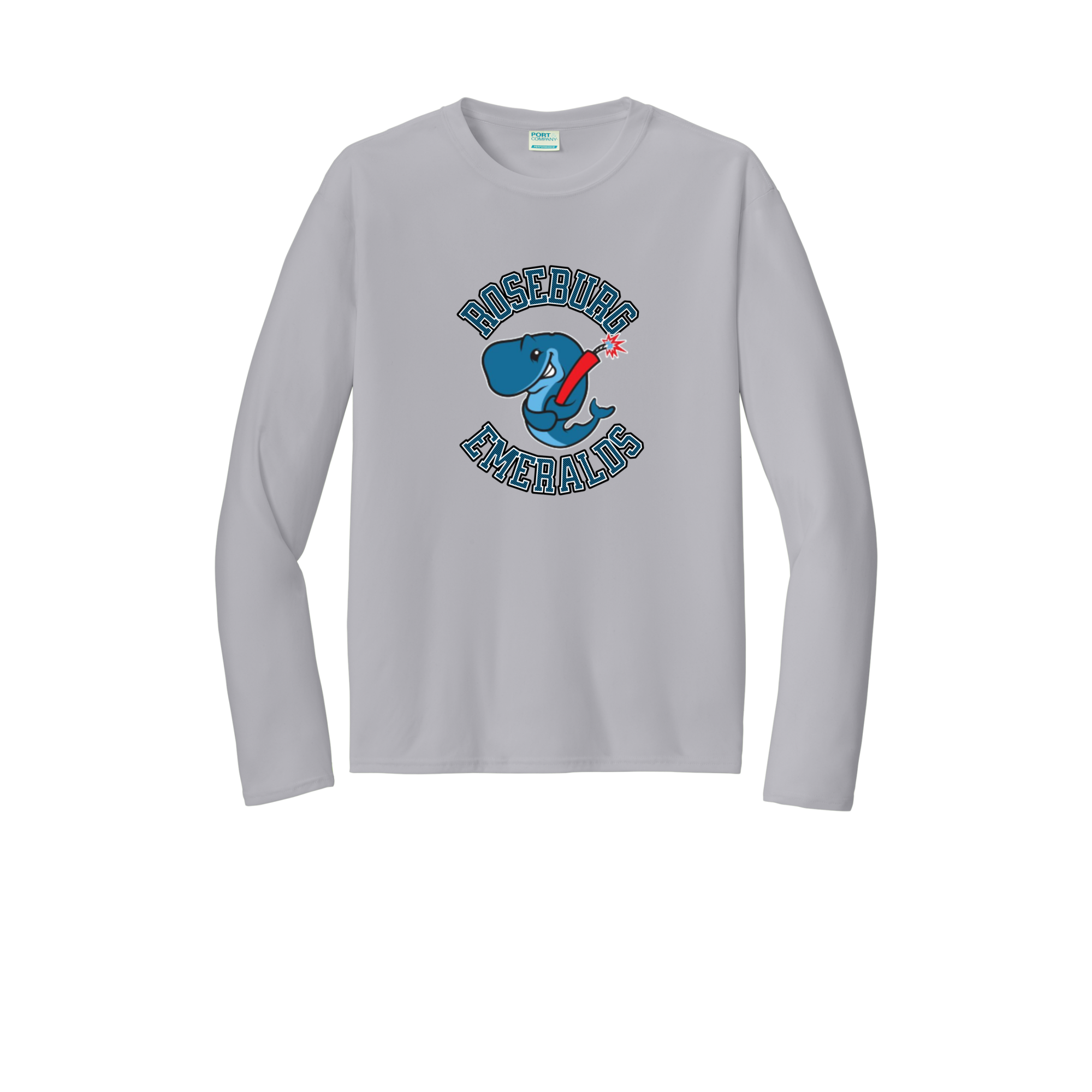 Emeralds Performance Long Sleeve Shirt - Exploding Whale