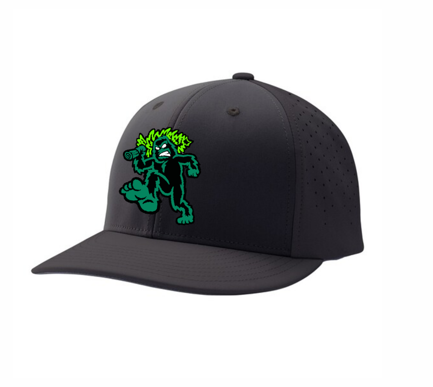 Emeralds Fitted Cap - Embroidered Sasquatch