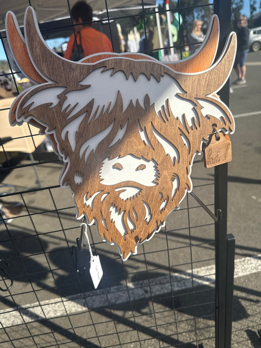 Highland Cow Door Hanger